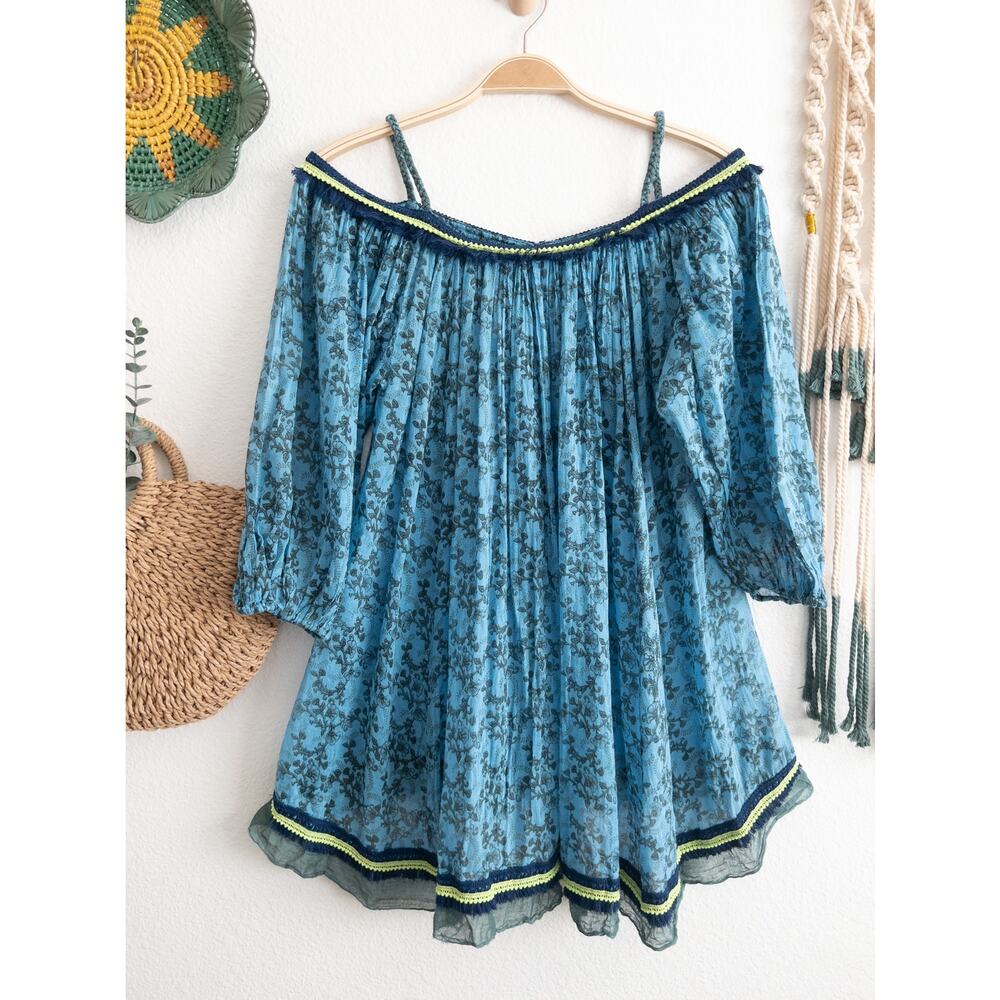 Poupette St Barth Floral Cover Up Tunic Top - Picture 3 of 14